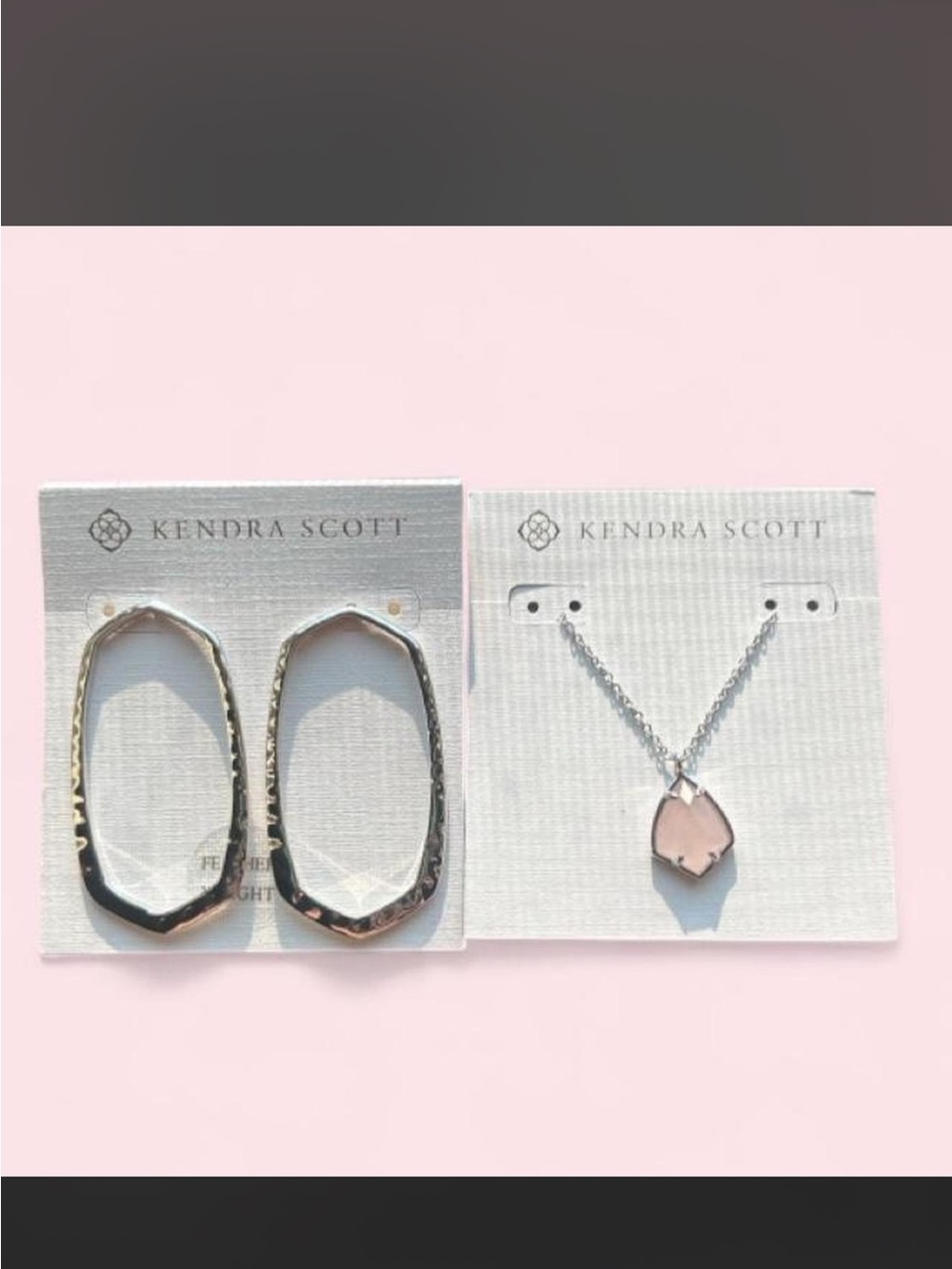 NWT Kendra Scott Hoop Earrings & Necklace.